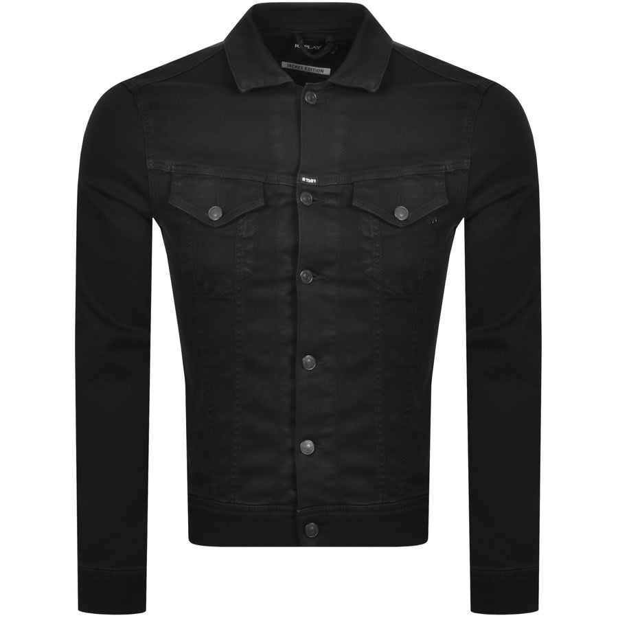 Alternative Image for ProductReplay Logo Jacket Black1